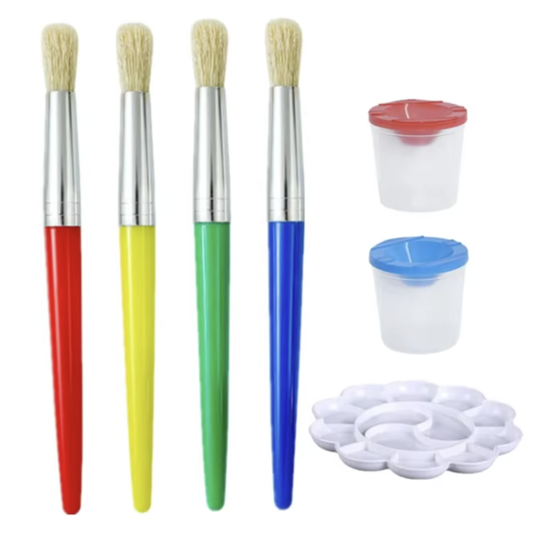 Chubby Colors Kids Paint Brush Set