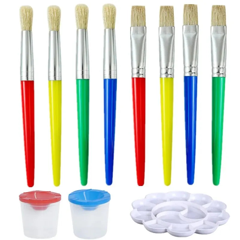 Chubby Colors Kids Paint Brush Set